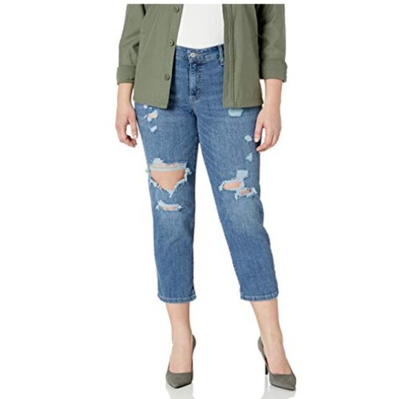 LEVI'S Boyfriend Jeans Distressed Ripped Stretch - Picture 1 of 7